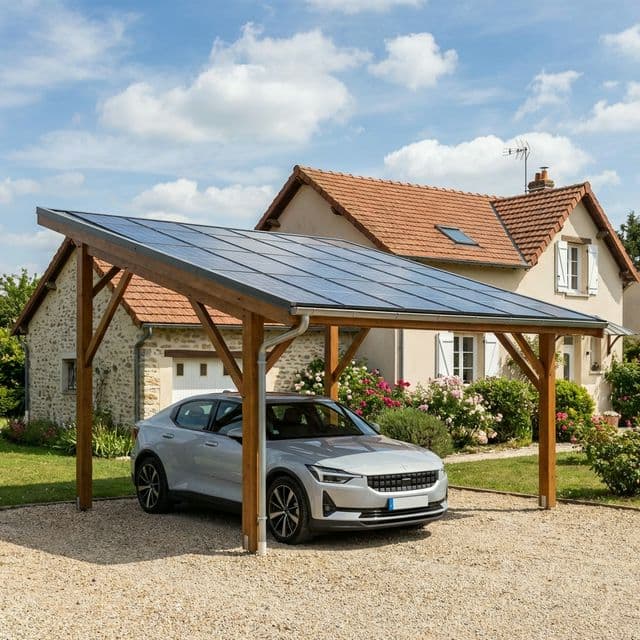 Carport Solaire : Protéger sa Voiture et Produire de l'Électricité (Prix & Devis)