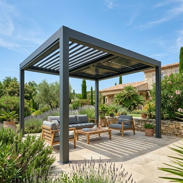 Pergola Solaire Bioclimatique : Le confort d'été qui produit de l'énergie
